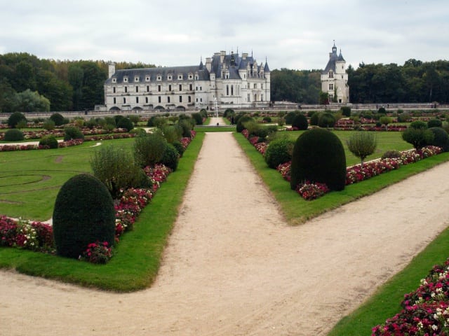Chateau de Chenonceaux jardín
